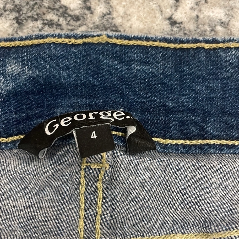 ❗️Denim knee length skirt - Trending Pencil Skirt size 4 - Picture 3 of 6